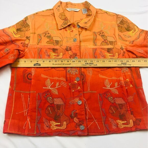 Draper’s & Damon’s Tribal Embroidered Jacket Petite - Picture 12 of 12